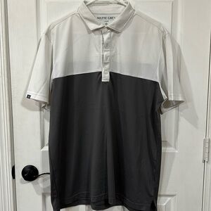 Matte Grey Polo Size L
